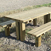 table de pique nique en bois oceane